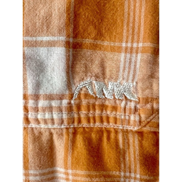 Mountain Khakis Men's Button Shirt Orange Plaid Size L Outdoors Casual Hiking - Picture 6 of 8